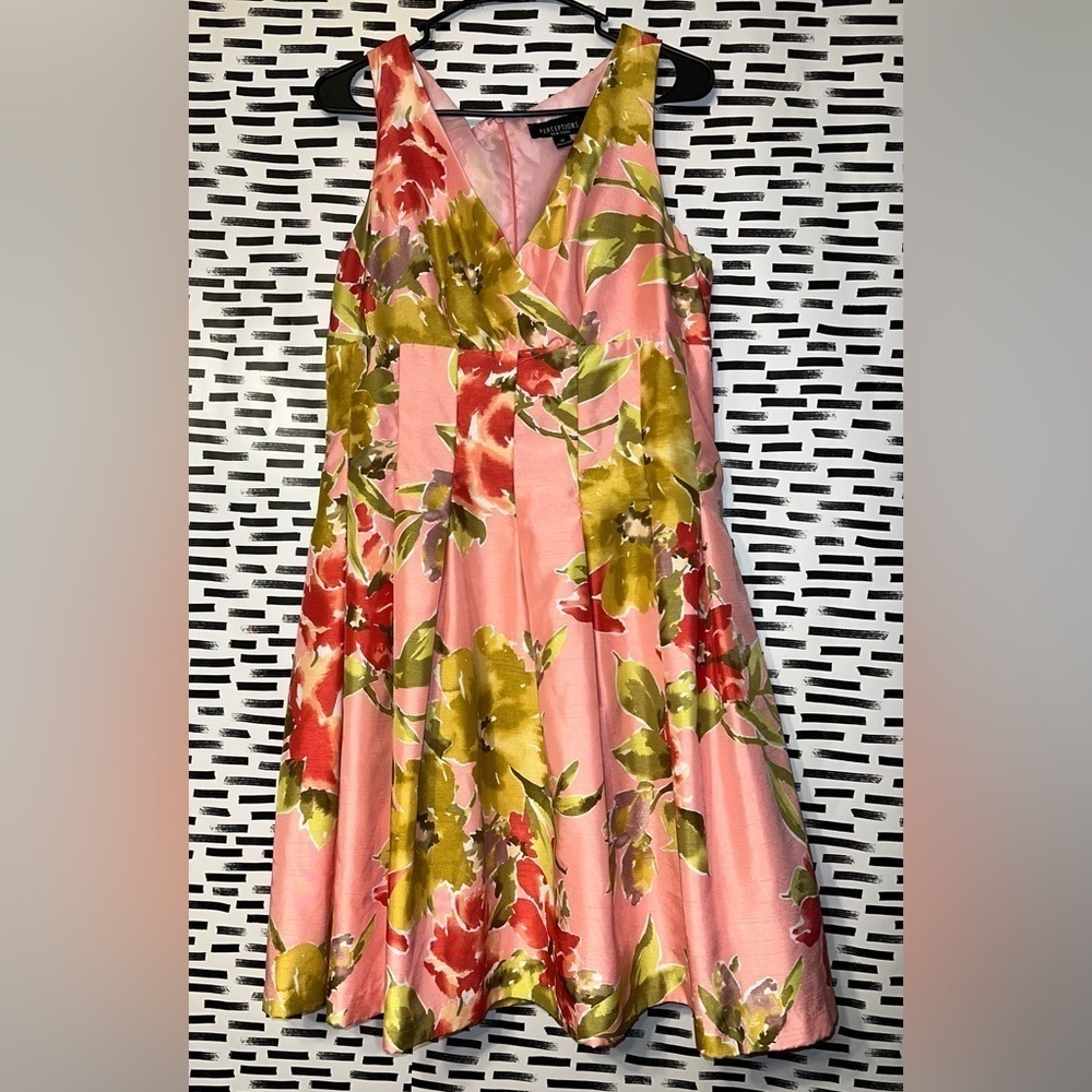 Perceptions Pink Floral Dress